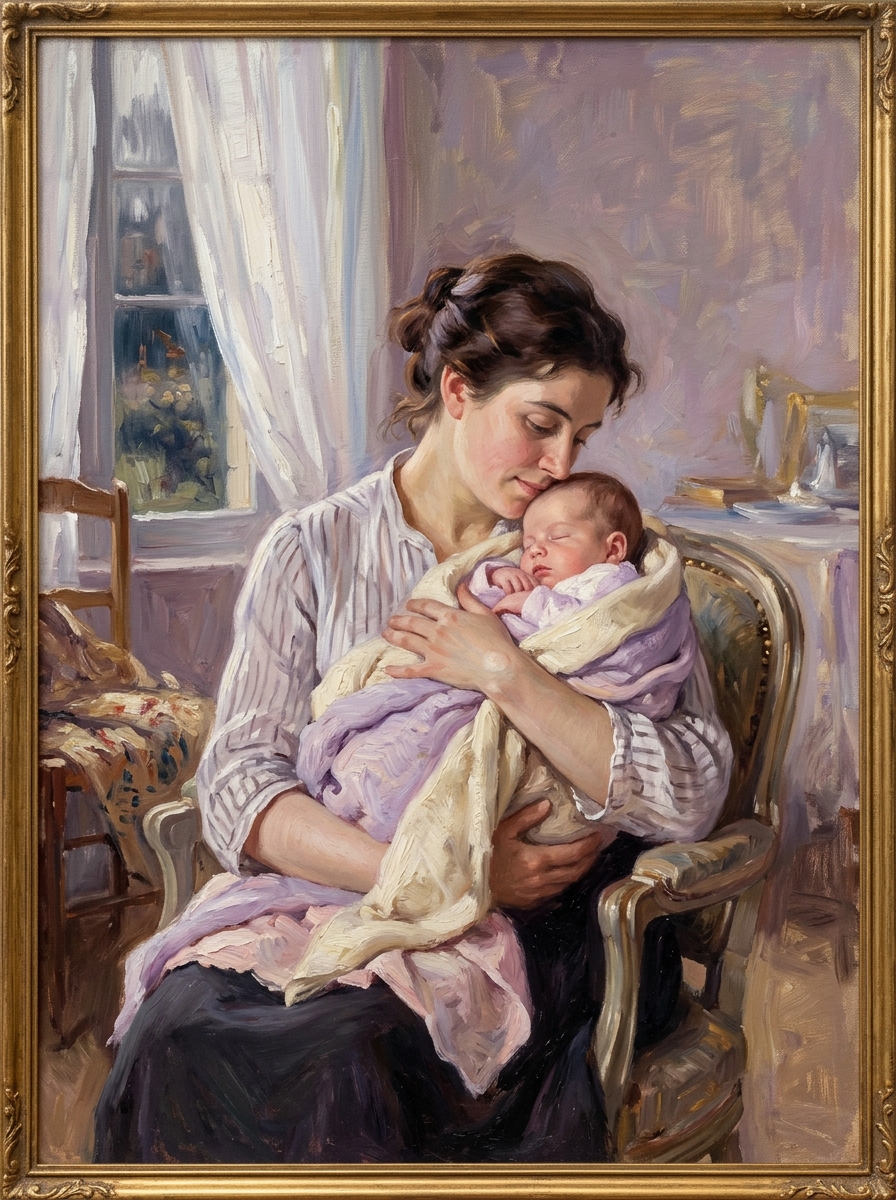 Mary Cassatt - Maternal Caress, c. 1896